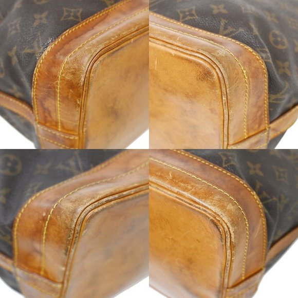 Authentic LOUIS VUITTON Noe GM Drawstring Shoulder Bag Monogram Leather - Picture 6 of 16